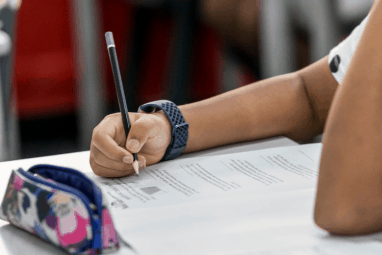 North Shore Coaching College student sitting for an exam